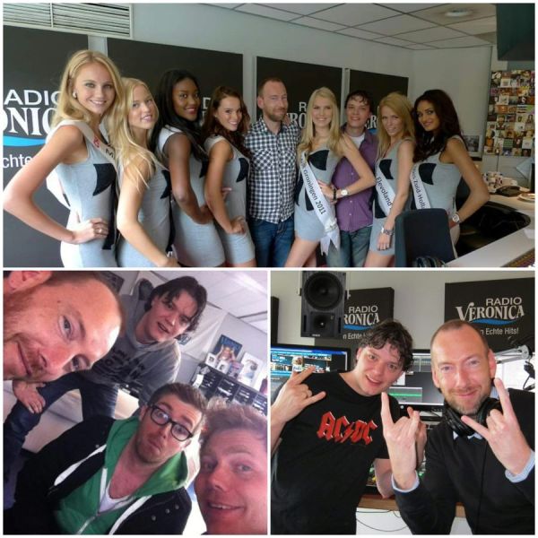 Carsten bij Radio Veronica, collage 2