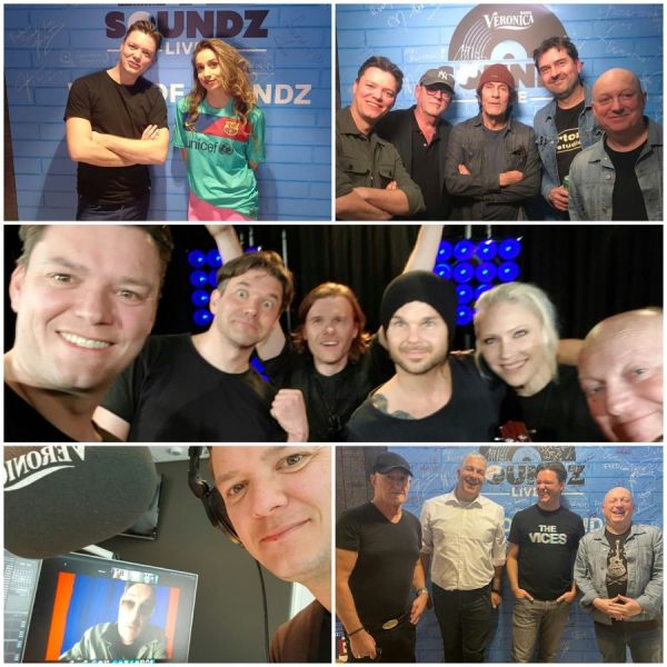 Carsten bij Radio Veronica, collage 8